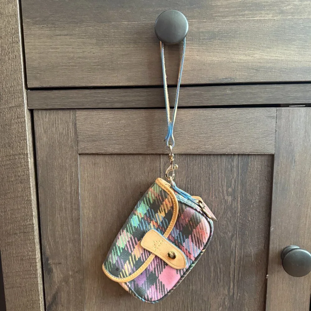 Dooney and Bourke Plaid Coin Purse/Wristlet